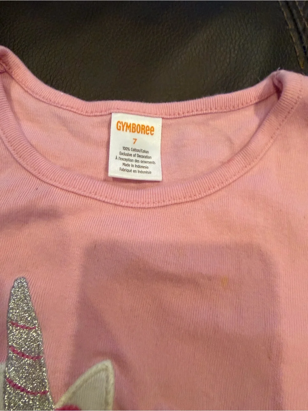 Gymboree Pink Unicorn Sequin Long Sleeve Top
